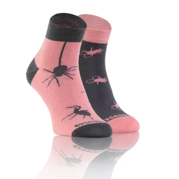 Sesto Senso 3-PAK Krótkie Wesołe skarpety bawełna owady 2 mix