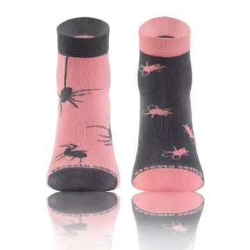 Sesto Senso 3-PAK Krótkie Wesołe skarpety bawełna owady 2 mix