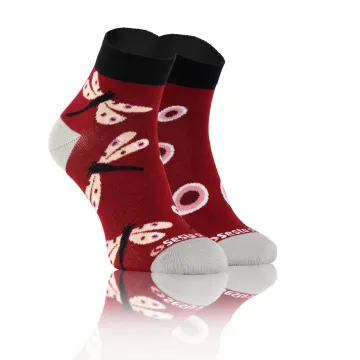 Sesto Senso 3-PAK Krótkie Wesołe skarpety bawełna owady 2 mix