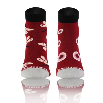 Sesto Senso 3-PAK Krótkie Wesołe skarpety bawełna owady 2 mix