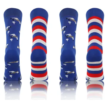 2-PAK Wesołe skarpety bawełniane wzór Mewa