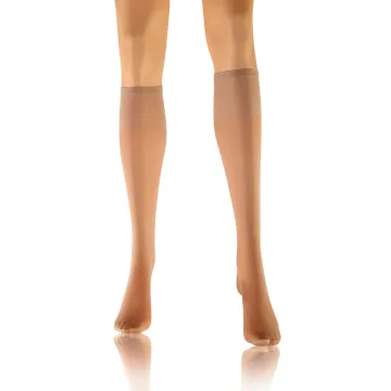 Sesto Senso 4-PAK Podkolanówki IRIS 15 DEN efekt bosej stopy cienkie Antilope