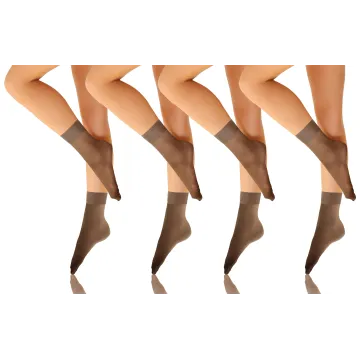 Sesto Senso 4-PAK Skarpetki Emi 15 DEN - 8 par Fumo