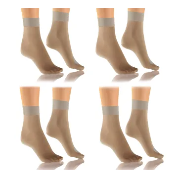 Sesto Senso 4-PAK Skarpetki Emi 15 DEN - 8 par Grey