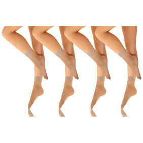 Sesto Senso 4-PAK Skarpetki Emi 15 DEN - 8 par Safari