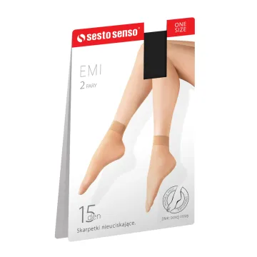 Sesto Senso 10-PAK Skarpetki Emi 15 DEN - 20 par Grey