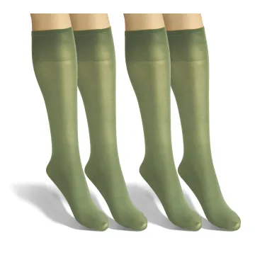 Sesto Senso 2-PAK Podkolanówki damskie Sprint 40 DEN mikrofibra smeraldo