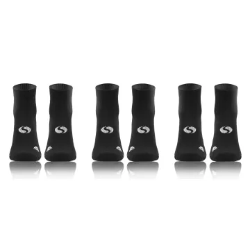 Sesto Senso 3-PAK Skarpety Sportowe AMZ Jednokolorowe Czarne