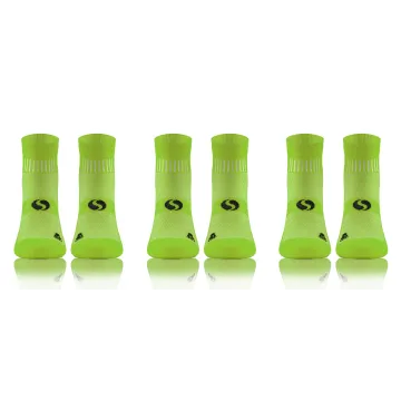 Sesto Senso 3-PAK Skarpety Sportowe AMZ Jednokolorowe Zielone