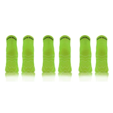 Sesto Senso 3-PAK Skarpety Sportowe AMZ Jednokolorowe Zielone