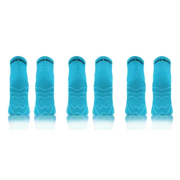 Sesto Senso 3-PAK Skarpety Sportowe AMZ Jednokolorowe Turkusowe