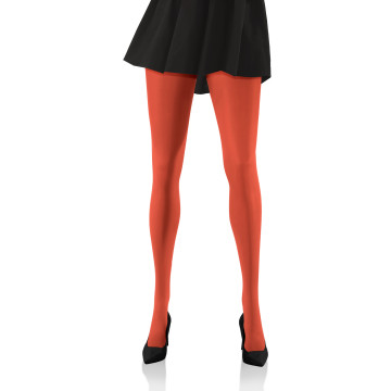 Sesto Senso 3-PAK Rajstopy 40 DEN kolorowe kryjące microfibra HIVER Orange