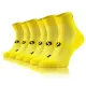 Sesto Senso 3-PAK Skarpety Sportowe AMZ Jednokolorowe Żółte