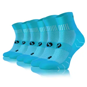 Sesto Senso 3-PAK Skarpety Sportowe AMZ Jednokolorowe Turkusowe
