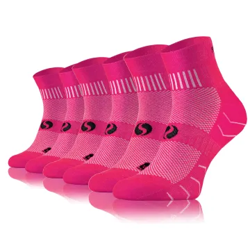 Sesto Senso 3-PAK Skarpety Sportowe AMZ Jednokolorowe Różowe