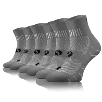 Sesto Senso 3-PAK Skarpety Sportowe AMZ Jednokolorowe Szare