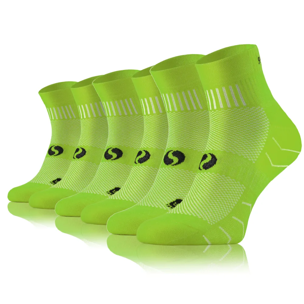 Sesto Senso 3-PAK Skarpety Sportowe AMZ Jednokolorowe Zielone