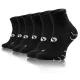 Sesto Senso 3-PAK Skarpety Sportowe AMZ Jednokolorowe Czarne