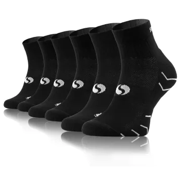 Sesto Senso 3-PAK Skarpety Sportowe AMZ Jednokolorowe Czarne
