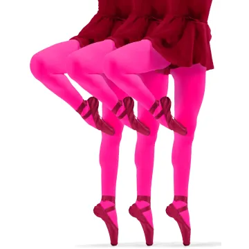 Sesto Senso 3-PAK Rajstopy dziewczęce 40 DEN Claudia kolorowe kryjące microfibra Pink Neon