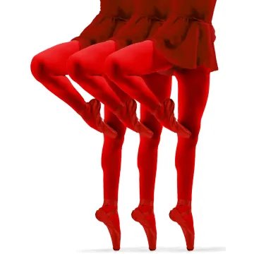 Sesto Senso 3-PAK Rajstopy dziewczęce 40 DEN Claudia kolorowe kryjące microfibra Czerwony