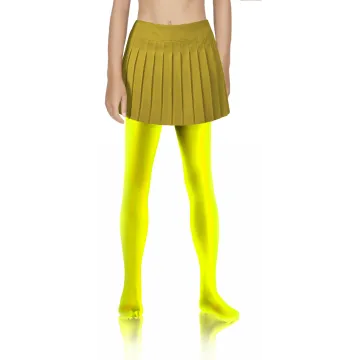 Sesto Senso 3-PAK Rajstopy dziewczęce 40 DEN Claudia kolorowe kryjące microfibra Żółte neonowe