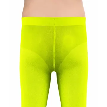 Sesto Senso 3-PAK Rajstopy dziewczęce 40 DEN Claudia kolorowe kryjące microfibra Żółte neonowe