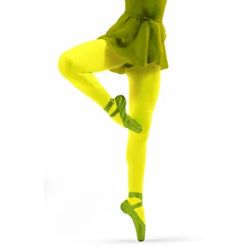 Sesto Senso 3-PAK Rajstopy dziewczęce 40 DEN Claudia kolorowe kryjące microfibra Żółte neonowe