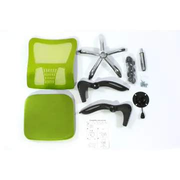 Fotel biurowy ergonomiczny, model V8, składane podłokietniki, zielony