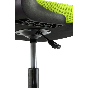 Fotel biurowy ergonomiczny, model V8, składane podłokietniki, zielony