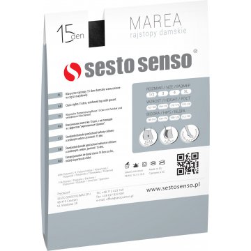 Sesto Senso 5-pak rajstopy damskie MAREA 15 DEN klasyczne Antilope