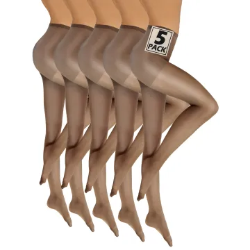Sesto Senso 5-pak rajstopy damskie MAREA 15 DEN klasyczne Fumo