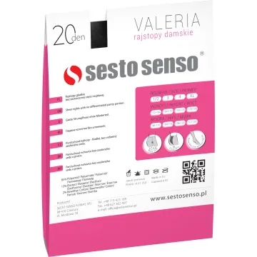 Sesto Senso 3-pak rajstopy damskie VALERIA 20 DEN klasyczne Poudre