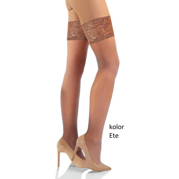 Sesto Senso 2-pak pończochy 15 DEN samonośne seksowne ROMANTICA Ete
