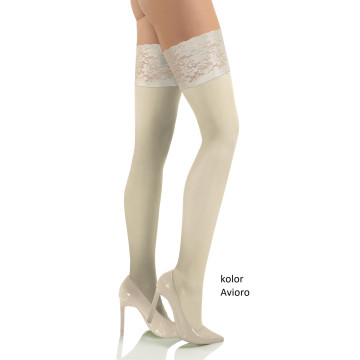 Sesto Senso 3-pak pończochy 50 DEN samonośne kryjące NICOLE Avioro