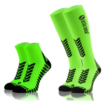 Sesto Senso 2-PAK Skarpety do biegania kompresyjne długie+krótkie zielony