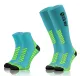 Sesto Senso 2-PAK Skarpety do biegania kompresyjne długie+krótkie turkusowy