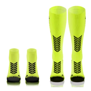 Sesto Senso 2-PAK Skarpety do biegania kompresyjne długie+krótkie żółty