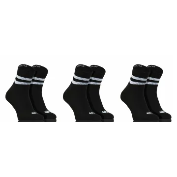 Sesto Senso 3-PAK Skarpety sportowe krótkie SKB05 bawełniane Czarne