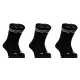 Sesto Senso 3-PAK Skarpety sportowe długie SKB06 bawełniane Czarne