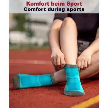 Sesto Senso 3-pak Skarpety Sportowe Uniwersalne frotte SKB07 Turkus