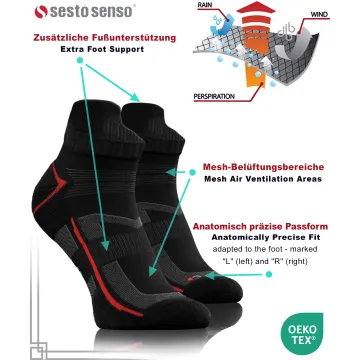 Sesto Senso 3-pak Skarpety Sportowe Uniwersalne frotte SKB07 Czarne