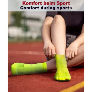 Sesto Senso 3-PAK Skarpety Sportowe Uniwersalne SKB08 Żółte