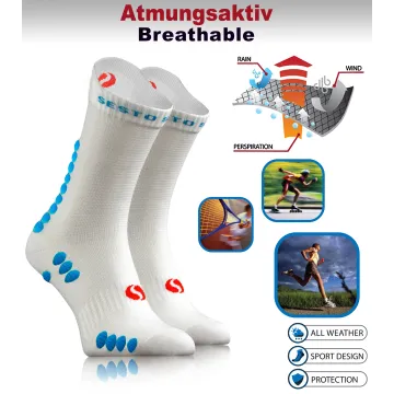 Sesto Senso 3-PAK Skarpety Sportowe Uniwersalne frotte SKB09 białe
