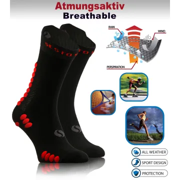 Sesto Senso 3-PAK Skarpety Sportowe Uniwersalne frotte SKB09 czarne