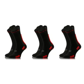 Sesto Senso 3-PAK Skarpety Sportowe Uniwersalne frotte SKB09 czarne