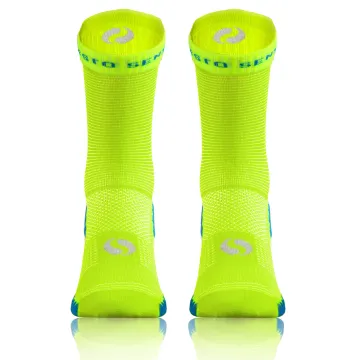 Sesto Senso 3-PAK Skarpety Sportowe Uniwersalne frotte SKB09 żółty neonowy