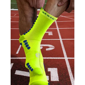 Sesto Senso 3-PAK Skarpety Sportowe Uniwersalne frotte SKB09 żółty neonowy