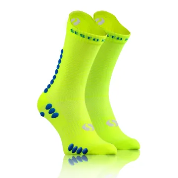 Sesto Senso 3-PAK Skarpety Sportowe Uniwersalne frotte SKB09 żółty neonowy