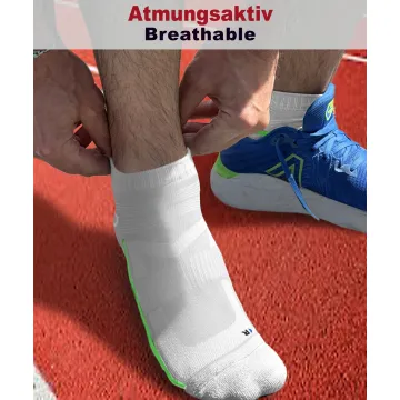 Sesto Senso 3-pak skarpety Sportowe frotte SKB10 biały-zielony